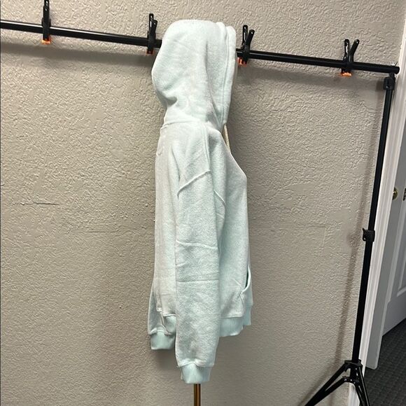 Light blue Relaxed Fit Pullover Sweater with Soft Texture - Picture 5 of 5